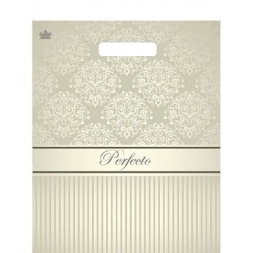 Мешок ПВД (выр.ручка) 370*300 (90мкр) Бежевое серебро